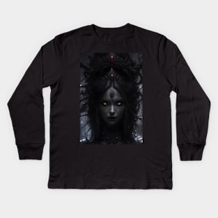 vampire queen Kids Long Sleeve T-Shirt